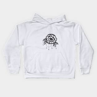 Floral Sketch Kids Hoodie